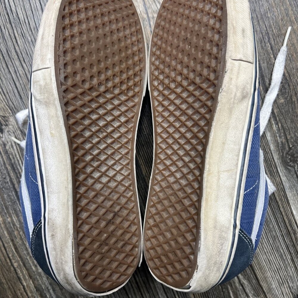 Vans Skate Shoe Blue Chunky Fat Tongue Skateboard La Criptados Mens 11 - Picture 9 of 10